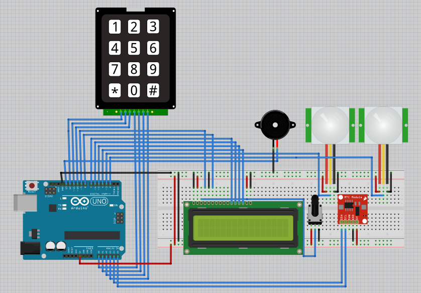 Interactive alarm prototype using Dragon-12 and STM32 microcontrollers